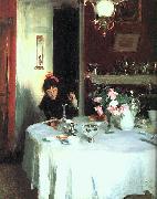 John Singer Sargent The Breakfast Table oil painting on canvas